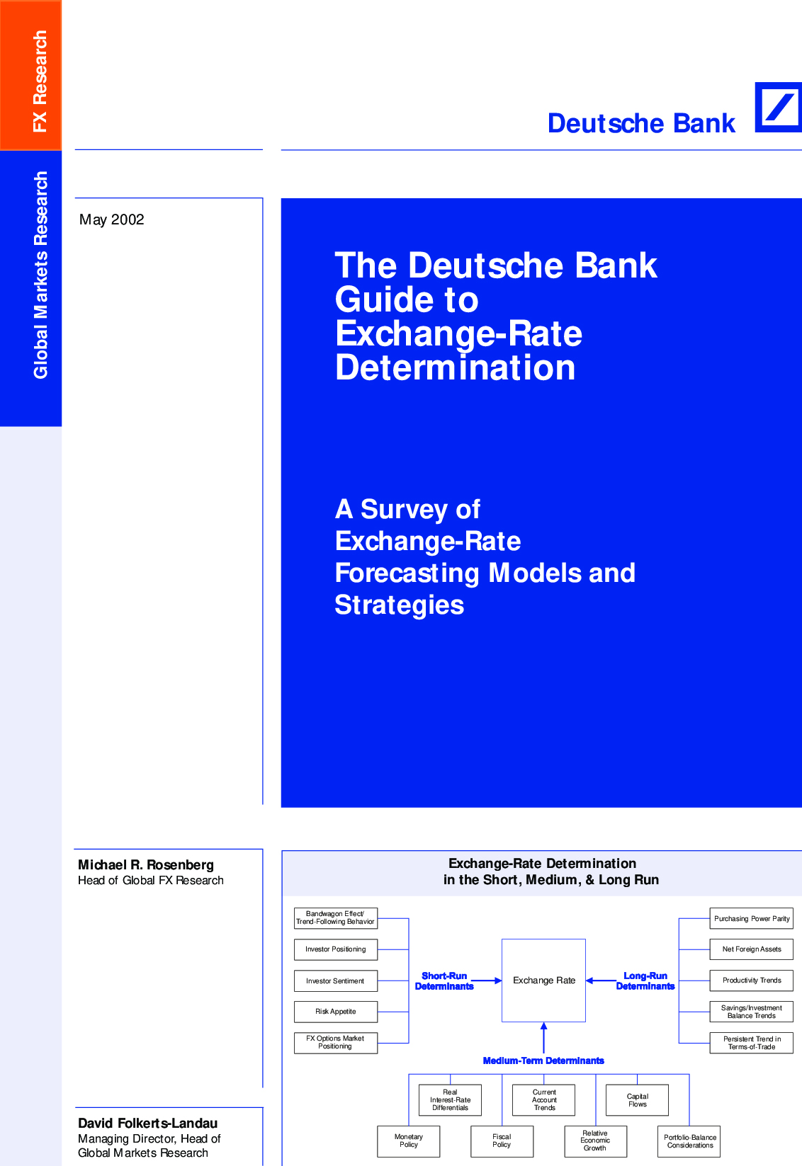 The Deutsche Bank Guide to Exchange Rate Determination