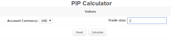 Cara menggunakan kalkulator forex pip 1