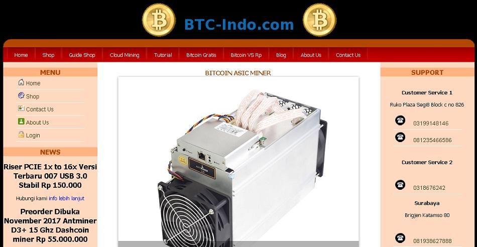 BTC-Indo - Tempat Belanja Dengan Bitcoin Di Indonesia