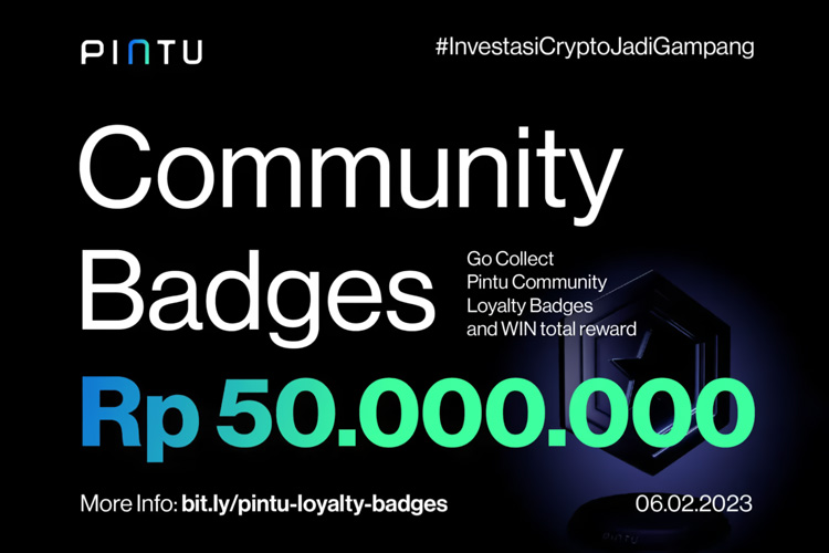 Kumpulkan Community Badge Exchange Pintu, Dapatkan Reward Rp50 Juta