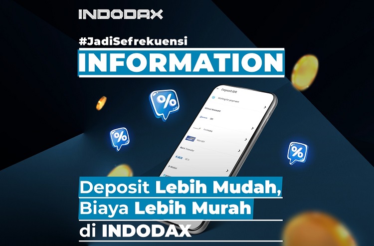 Indodax Turunkan Biaya Deposit melalui Virtual Account (VA)