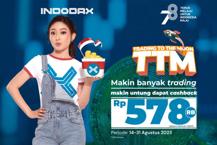 Trading to The Moon, Indodax Bagikan Cashback Edisi Kemerdekaan Indonesia